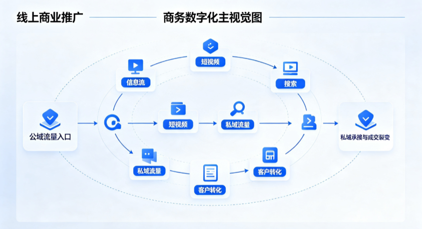 嵩明县线上商业推广怎么做？全域流量闭环搭建与低成本转化实战指南